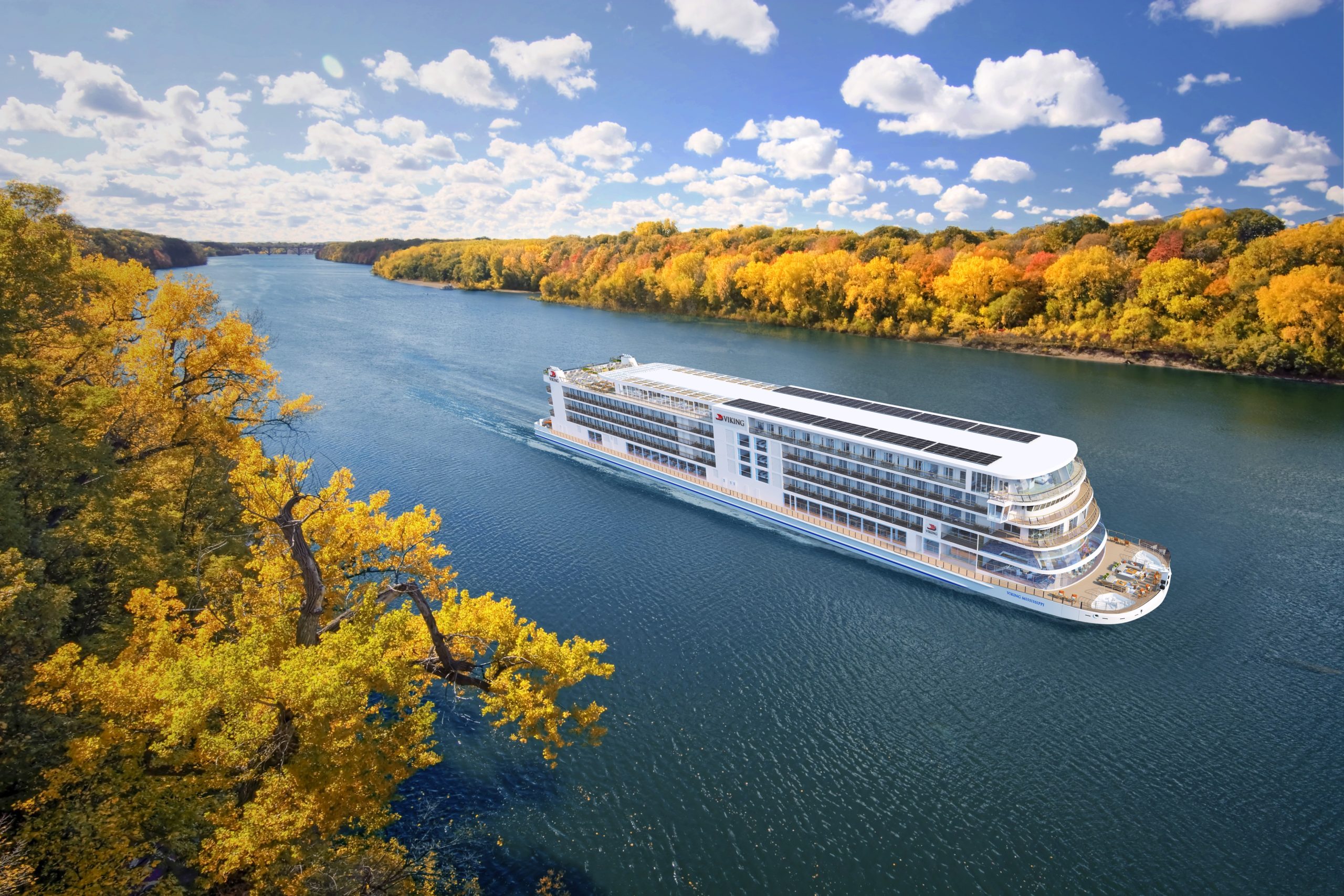 Viking Cruises on Mississippi in Autumn