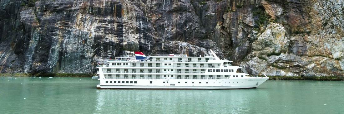 American Cruise Line ship in Alaska's Inside Passage