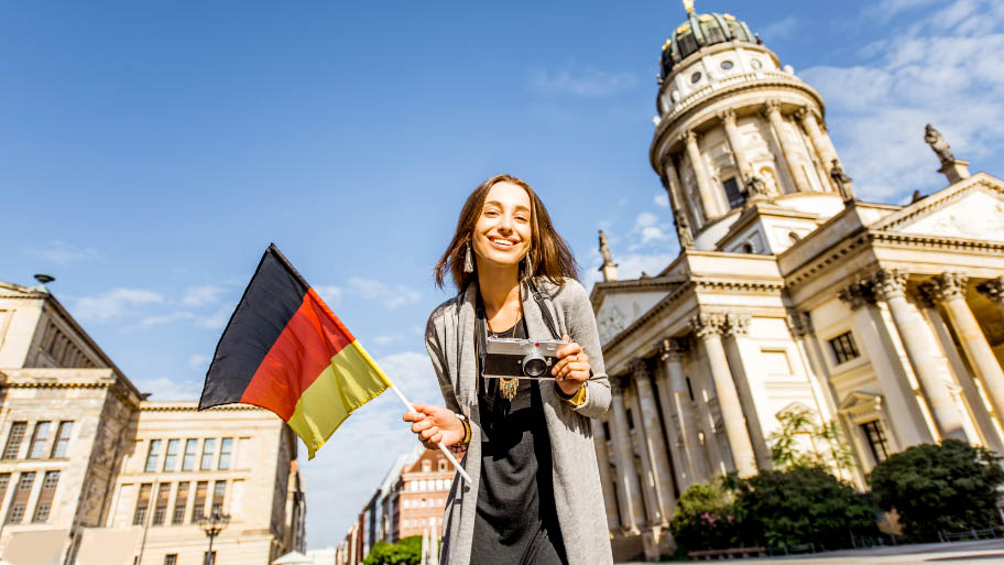 Woman Traveling in Berlin, Germany