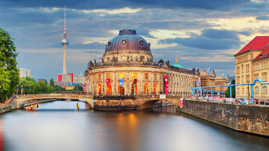 Germany, Berlin at twilight