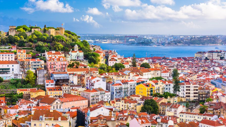 Lisbon, Portugal City Skyline