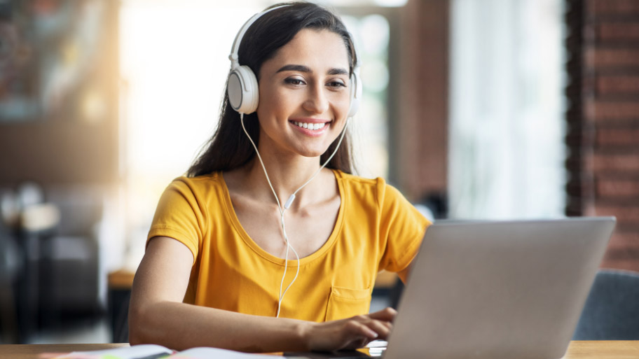 Woman Learning Arabic