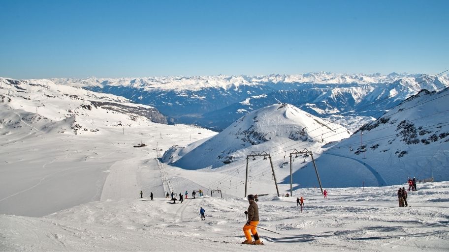 People Skiing on Mountain Hill
